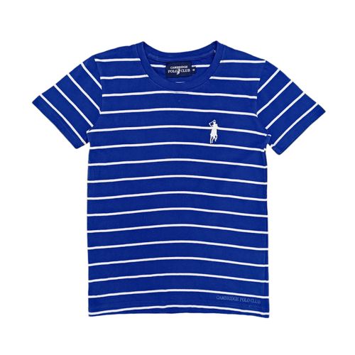 Camiseta rayada azul