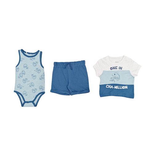 Conjunto estampado celeste