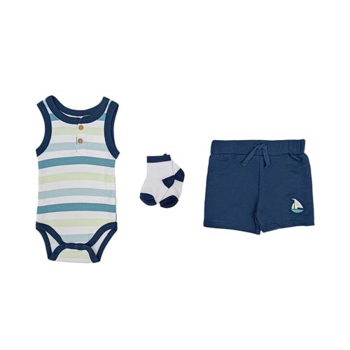 Conjunto rayado bicolor