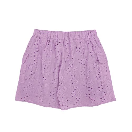 Short cargo lila calado