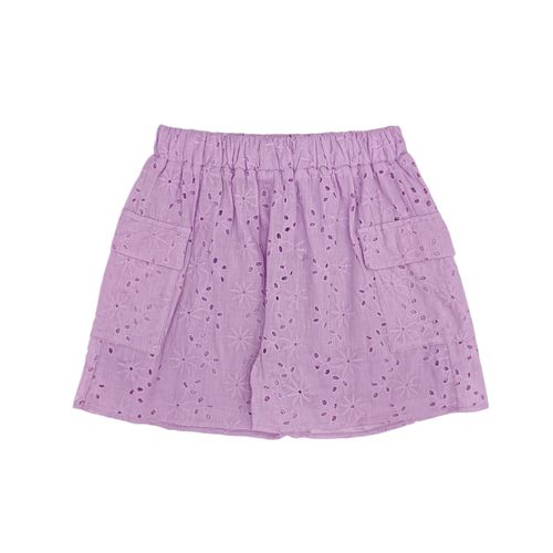 Short cargo lila calado