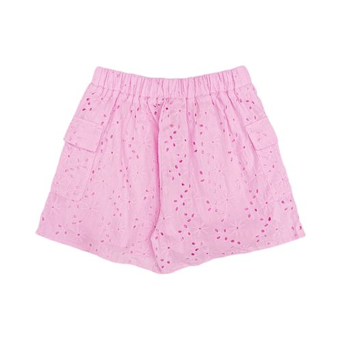 Short cargo rosa calado