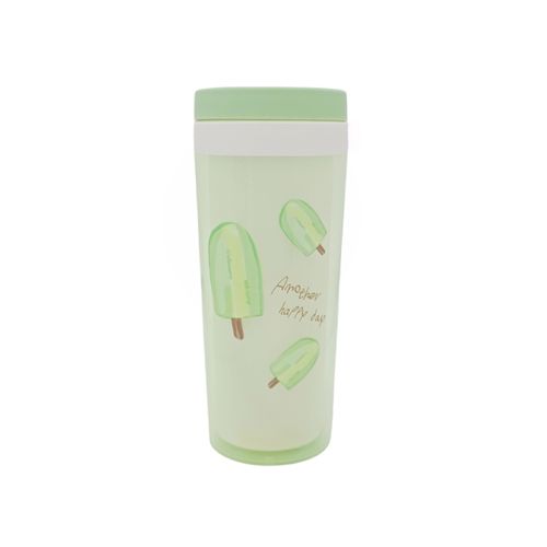 Vaso verde estampado