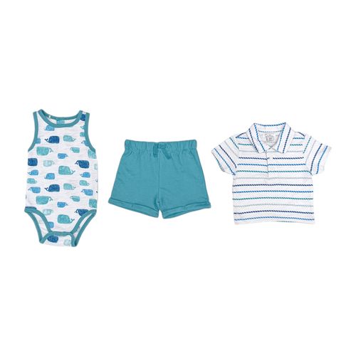 Conjunto celeste rayado