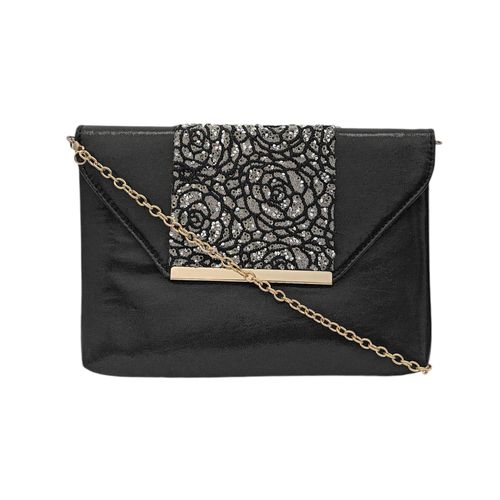 Crossbody negro con textura