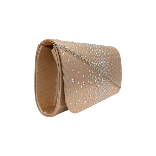 Cartera clutch dorada