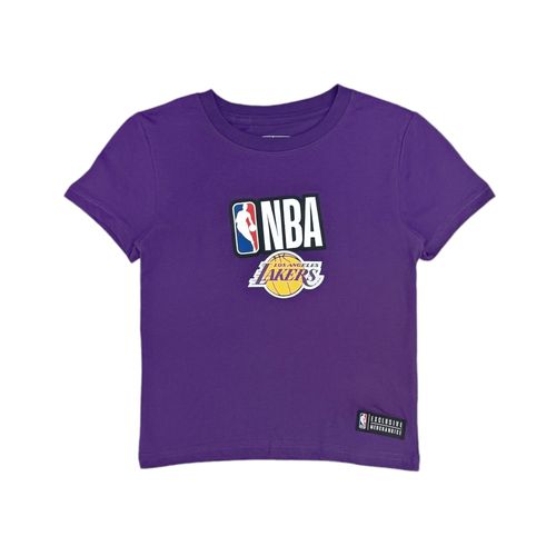 Camiseta morada estampada