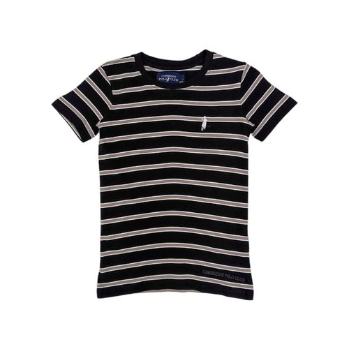 Camiseta rayada negra