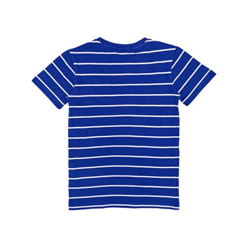 Camiseta rayada azul