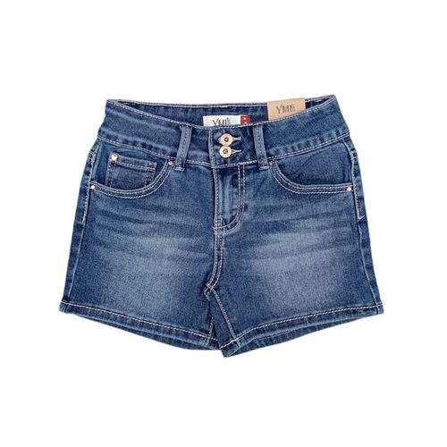 Short azul denim sólido