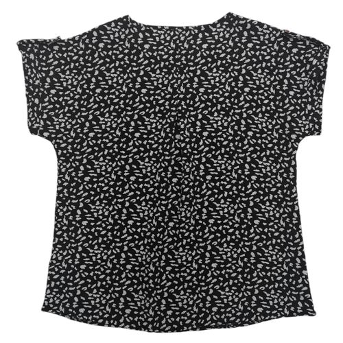 Blusa curvy negra estampada