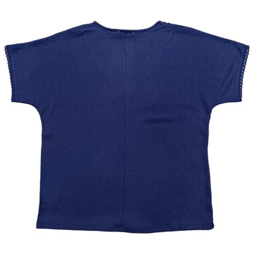 Blusa azul con textura