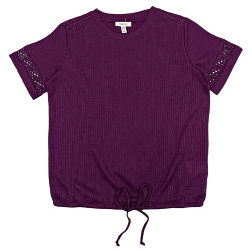 Blusa morada con textura