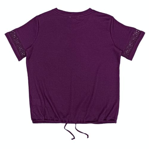 Blusa morada con textura