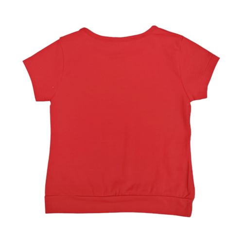 Blusa roja estampada