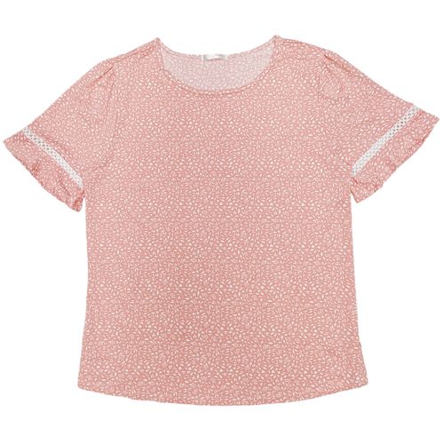 Blusa curvy rosa estampada