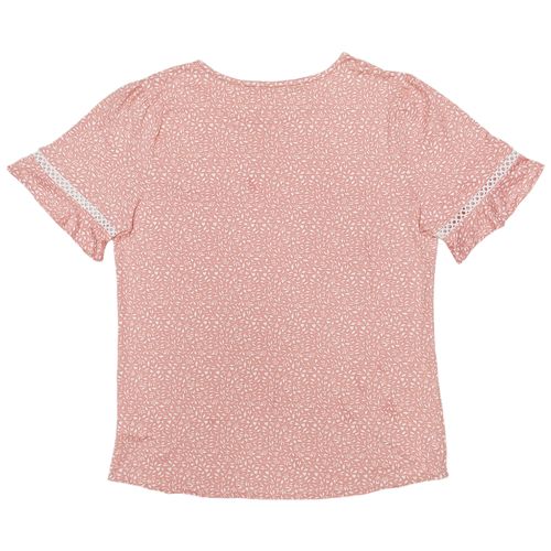 Blusa curvy rosa estampada