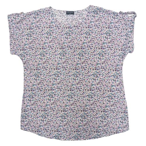 Blusa curvy lila estampada