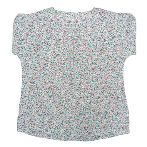 Blusa curvy verde estampada