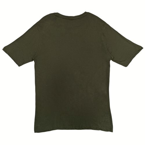 Camiseta verde estampada