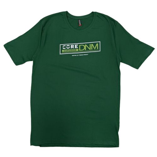 Camiseta verde estampada