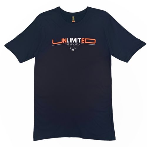 Camiseta con estampada navy