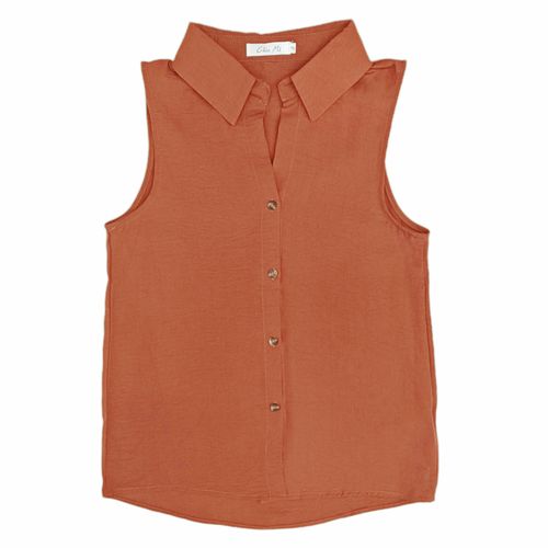 Blusa terracota sólida