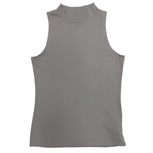 Blusa sólida gris