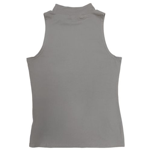 Blusa sólida gris