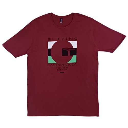 Camiseta vino estampada