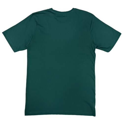 Camiseta verde estampada