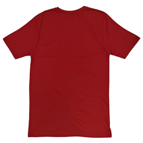 Camiseta roja estampada