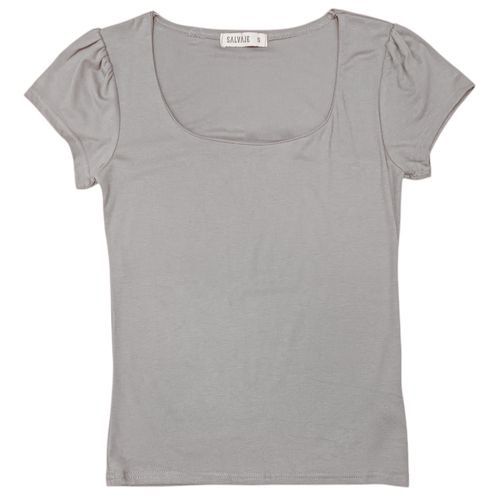 Blusa gris sólida