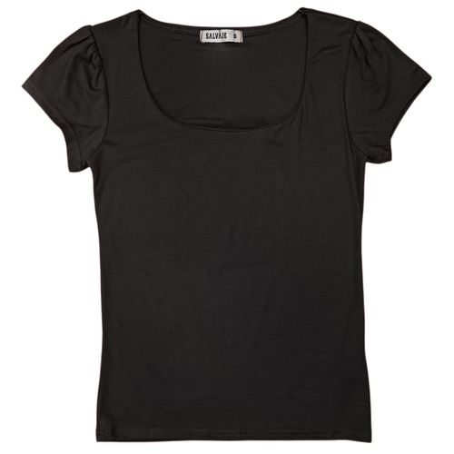 Blusa negro sólida