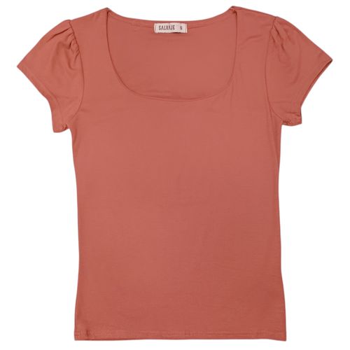 Blusa coral sólida