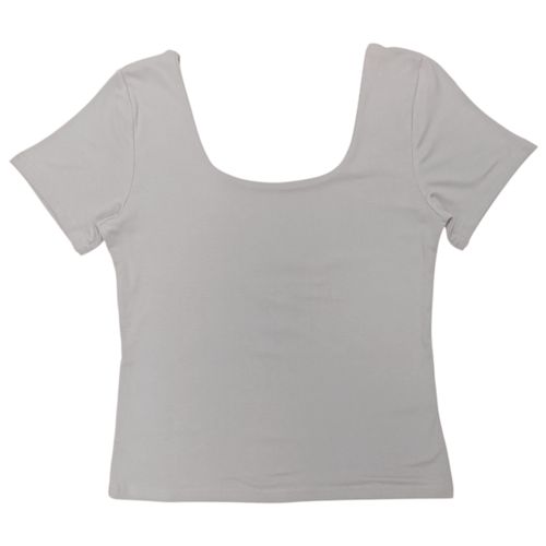 Blusa gris sólida