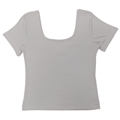 Blusa gris sólida