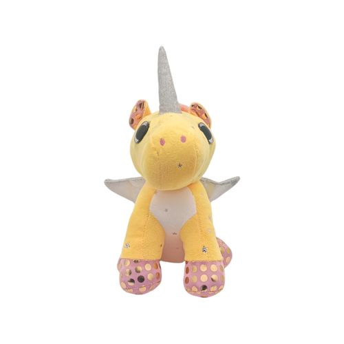 Peluche unicornio amarillo
