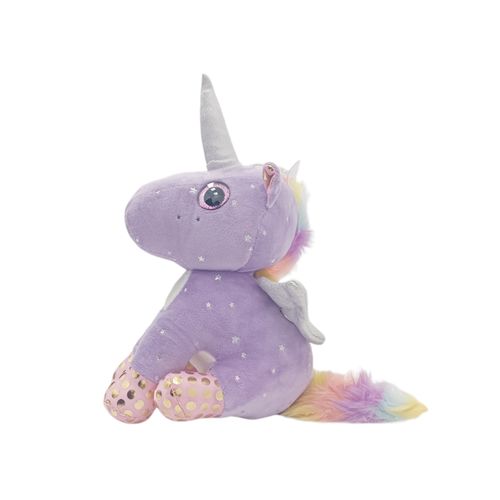 Peluche unicornio lila