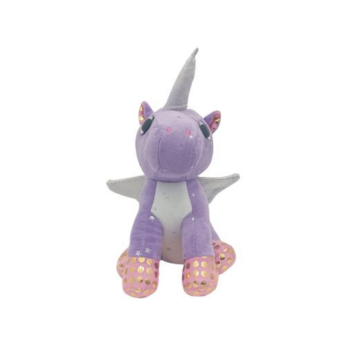 Peluche unicornio lila