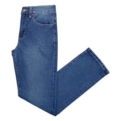 Straight jeans azul lavado