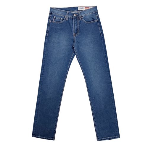 Straight jeans azul lavado