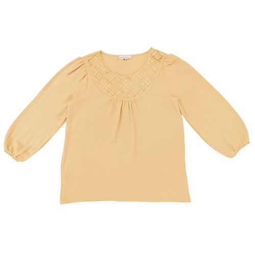 Blusa amarilla calada