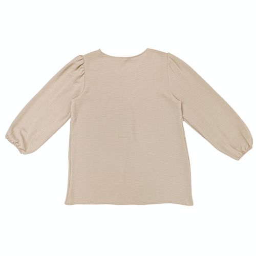 Blusa beige calada