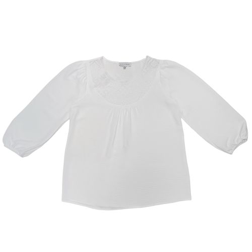 Blusa blanco calada