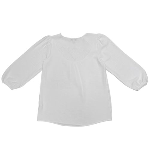 Blusa blanco calada