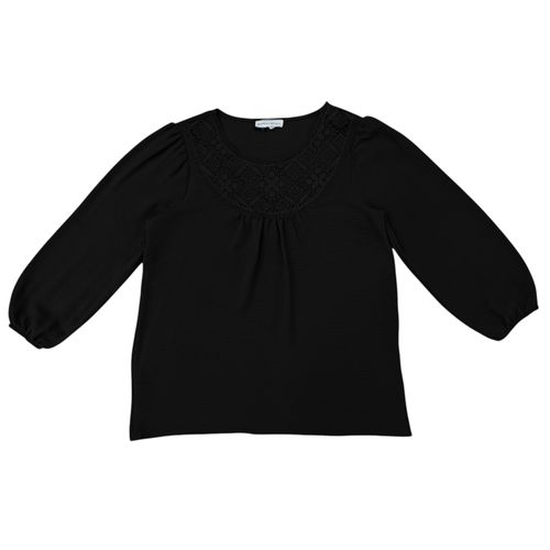 Blusa negro calada