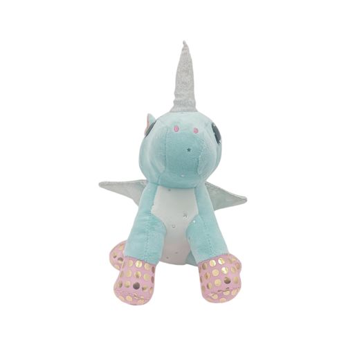 Peluche unicornio celeste