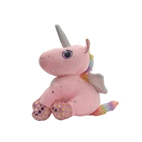 Peluche unicornio rosa