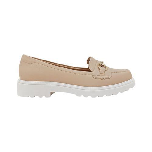 Mocasines beige con textura